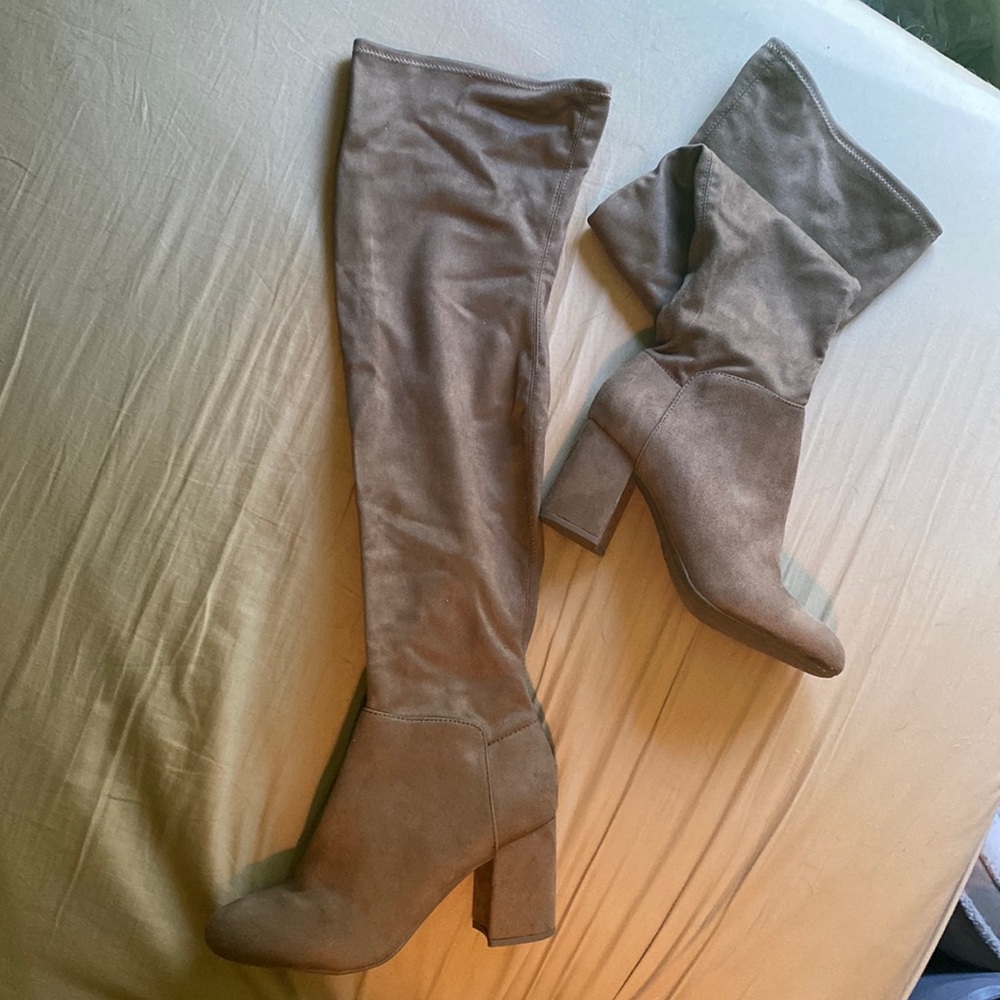 Suede Thigh high boots